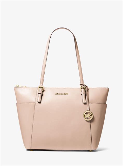 michael kors pale pink bag|Michael Kors large pink tote.